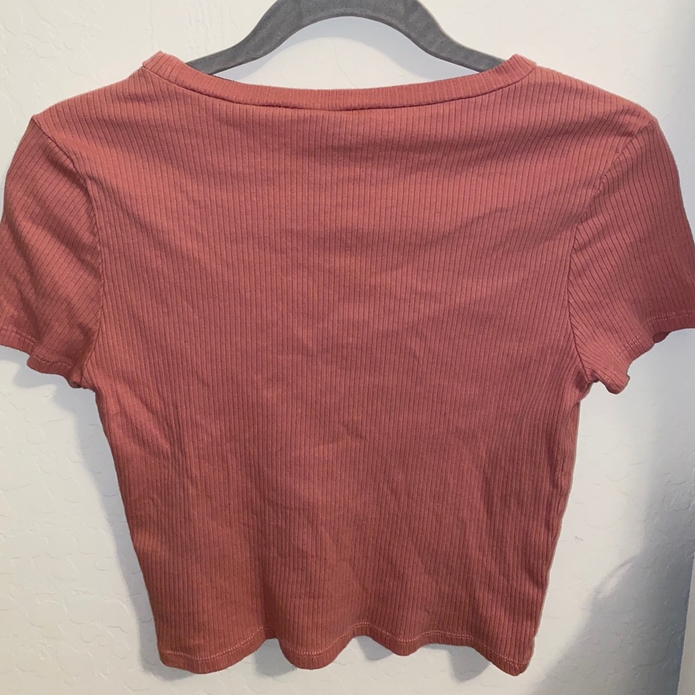 Pink Rib-Knit Top - Picture 2 of 3